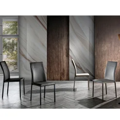 Viadurini Living Moderne Stühle-Esszimmerstuhl aus Kunstleder, modernes, elegantes Design – Granger