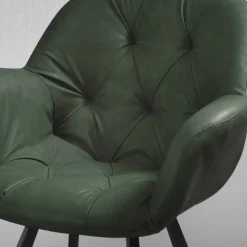 Viadurini Living Moderne Stühle-Esszimmerstuhl aus Kunstleder Metallstruktur 2 Stück - Delpiero