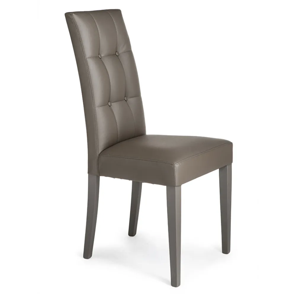 Viadurini Living Moderne Stühle-Esszimmerstuhl aus Kunstleder Made in Italy 2 Stück - Emilian