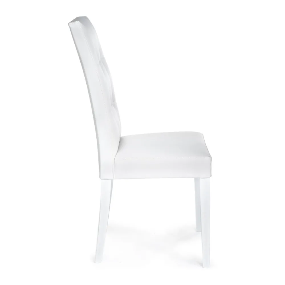 Viadurini Living Moderne Stühle-Esszimmerstuhl aus Kunstleder Made in Italy 2 Stück - Emilian