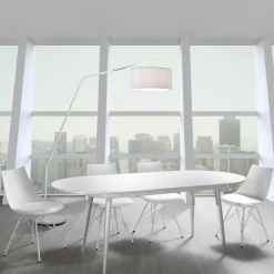 Viadurini Living Moderne Stühle-Esszimmerstuhl aus Leder, Polypropylen und Metall 2 Stück - Renella