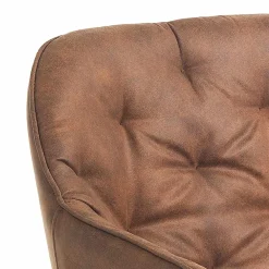 Viadurini Living Moderne Stühle-Esszimmerstuhl aus Leder in Antikoptik 2-teilig - Garbina