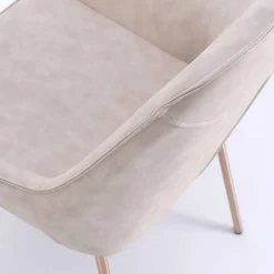 Viadurini Living Moderne Stühle-Esszimmerstuhl aus Melange Kunstleder und Metall, 4 Stück - Cracco