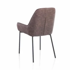 Viadurini Living Moderne Stühle-Esszimmerstuhl aus Melange Kunstleder und Metall, 4 Stück - Cracco