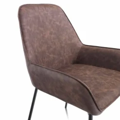 Viadurini Living Moderne Stühle-Esszimmerstuhl aus Melange Kunstleder und Metall, 4 Stück - Cracco