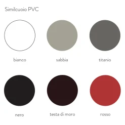 Viadurini Living Moderne Stühle-Esszimmerstuhl aus Metall mit Kunstleder bezogen, 4 Stück - Nadia