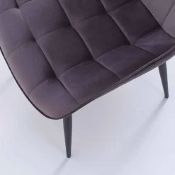 Viadurini Living Moderne Stühle-Esszimmerstuhl aus Metall mit gepolstertem und bezogenem Sitz, 4 Stück - Cronos