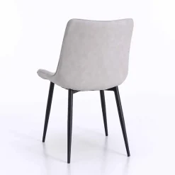 Viadurini Living Moderne Stühle-Esszimmerstuhl aus Metall mit gepolstertem und bezogenem Sitz, 4 Stück - Cronos