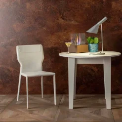 Viadurini Living Moderne Stühle-Esszimmerstuhl aus Metall, gepolstert mit Kunstleder, 4 Stück - Titty