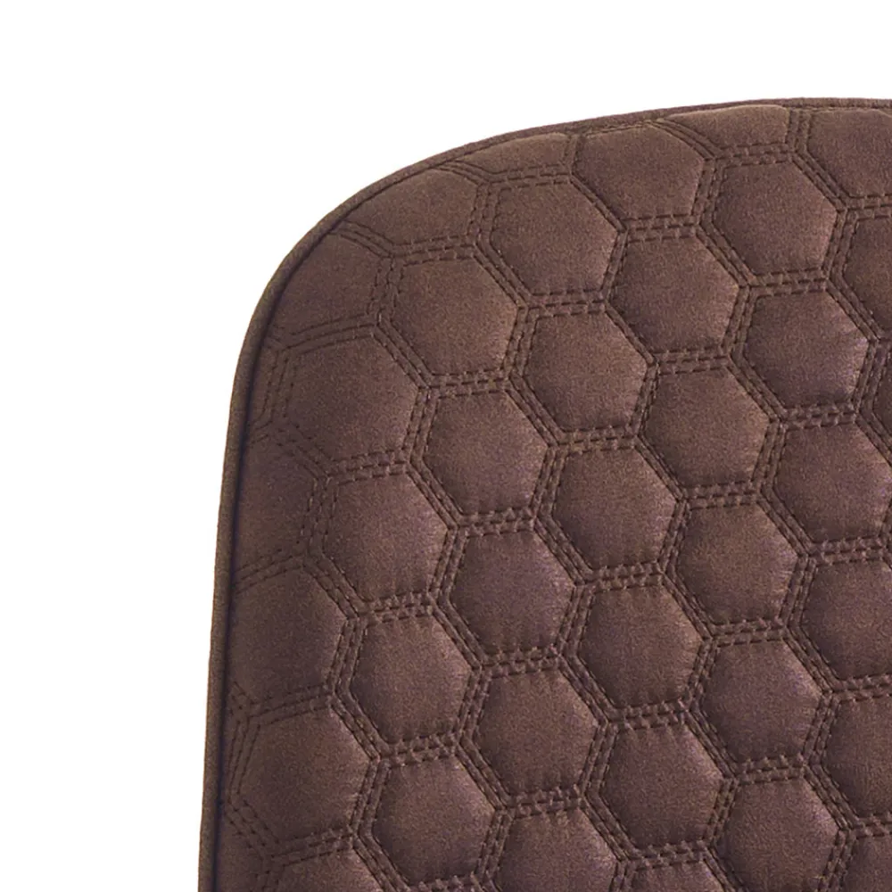 Viadurini Living Moderne Stühle-Esszimmerstuhl aus Mikrofaser und mattschwarzem Metall 4-teilig - Jake