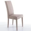 Viadurini Living Moderne Stühle-Esszimmerstuhl aus Mikrofaser und Holz Made in Italy 2 Stück - Simonella