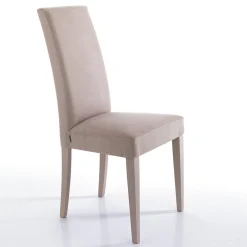 Viadurini Living Moderne Stühle-Esszimmerstuhl aus Mikrofaser und Holz Made in Italy 2 Stück - Simonella