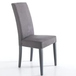 Viadurini Living Moderne Stühle-Esszimmerstuhl aus Mikrofaser und Holz Made in Italy 2 Stück - Simonella