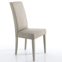 Viadurini Living Moderne Stühle-Esszimmerstuhl aus Mikrofaser und Holz Made in Italy 2 Stück - Simonella