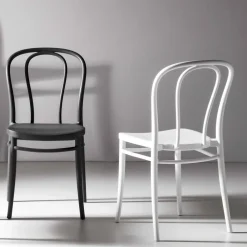 Viadurini Living Moderne Stühle-Esszimmerstuhl aus Polypropylen Stapelbar Bis zu 10 Einheiten, 4 Stück - Gaya