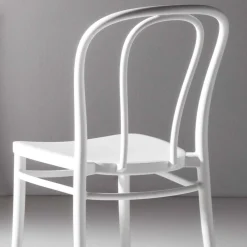 Viadurini Living Moderne Stühle-Esszimmerstuhl aus Polypropylen Stapelbar Bis zu 10 Einheiten, 4 Stück - Gaya