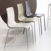 Viadurini Living Moderne Stühle-Esszimmerstuhl aus Polypropylen mit Metallfuß, 4 Stück - KIARA
