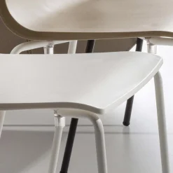 Viadurini Living Moderne Stühle-Esszimmerstuhl aus Polypropylen mit Metallfuß, 4 Stück - KIARA