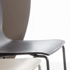 Viadurini Living Moderne Stühle-Esszimmerstuhl aus Polypropylen mit Metallfuß, 4 Stück - KIARA