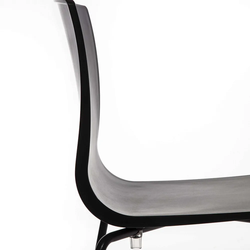 Viadurini Living Moderne Stühle-Esszimmerstuhl aus Polypropylen mit Metallfuß, 4 Stück - KIARA