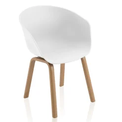 Viadurini Living Moderne Stühle-Esszimmerstuhl aus Polypropylen und Metall 4-teilig - Severina