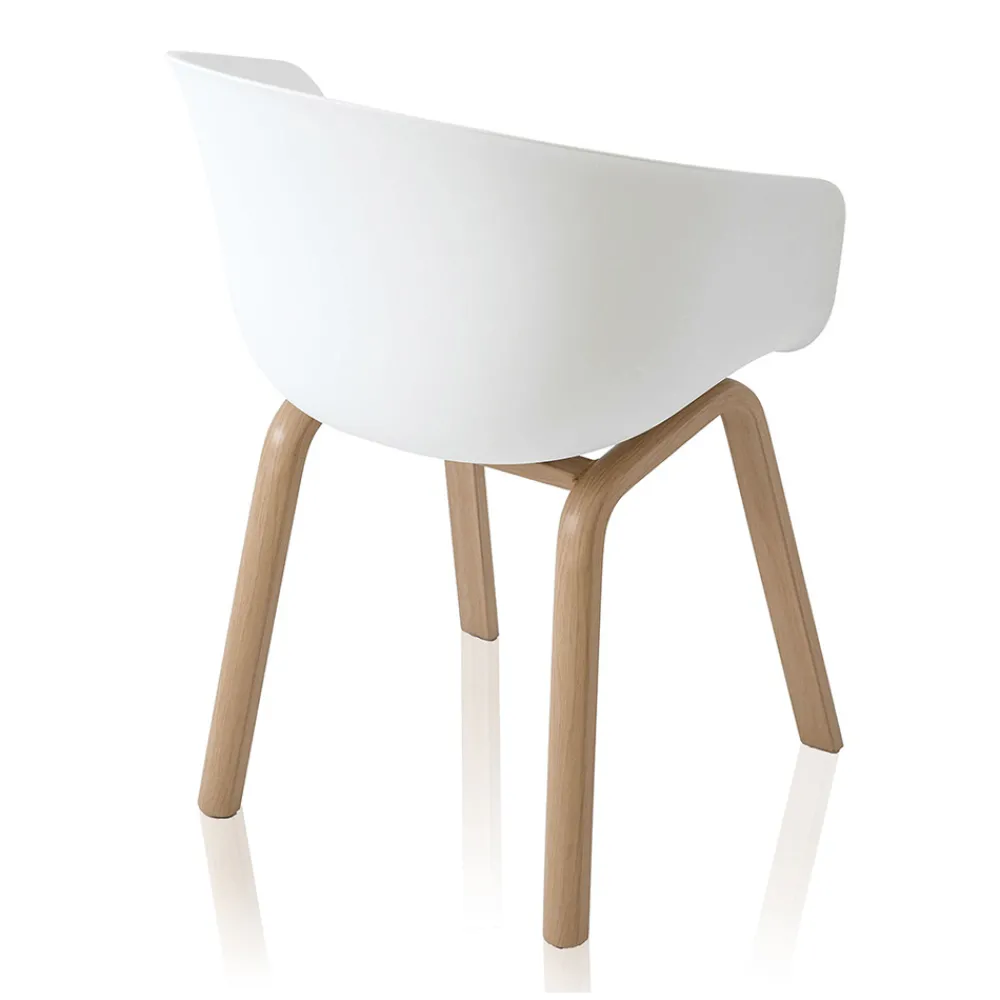 Viadurini Living Moderne Stühle-Esszimmerstuhl aus Polypropylen und Metall 4-teilig - Severina