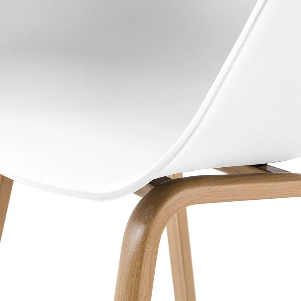 Viadurini Living Moderne Stühle-Esszimmerstuhl aus Polypropylen und Metall 4-teilig - Severina