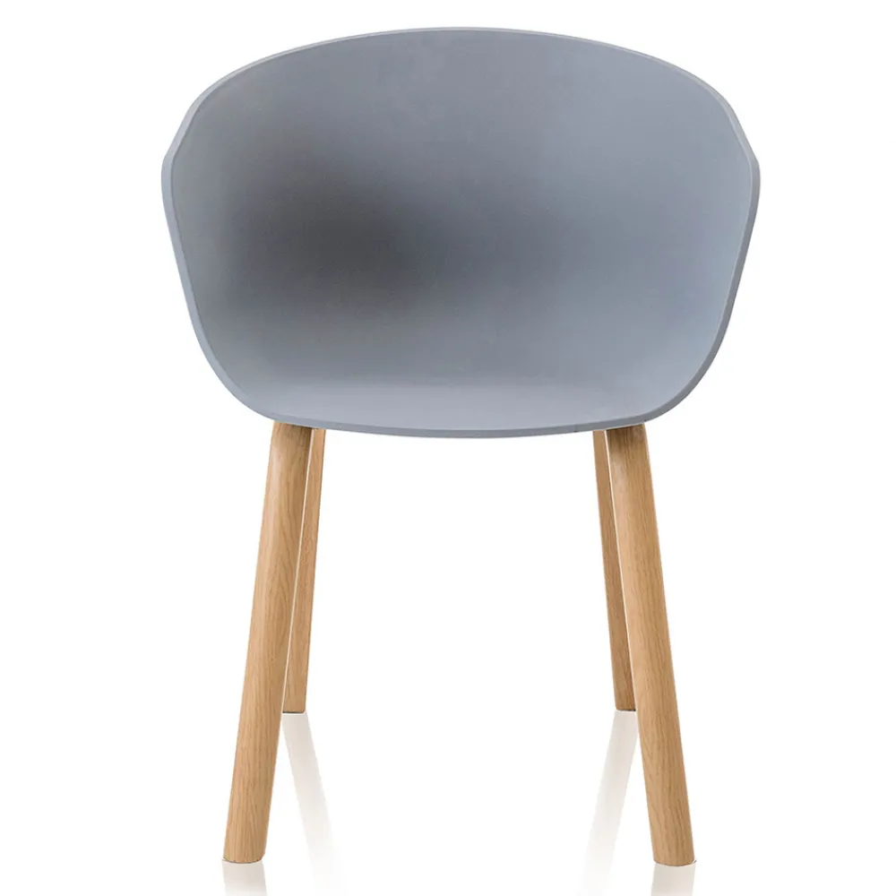 Viadurini Living Moderne Stühle-Esszimmerstuhl aus Polypropylen und Metall 4-teilig - Severina