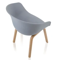 Viadurini Living Moderne Stühle-Esszimmerstuhl aus Polypropylen und Metall 4-teilig - Severina