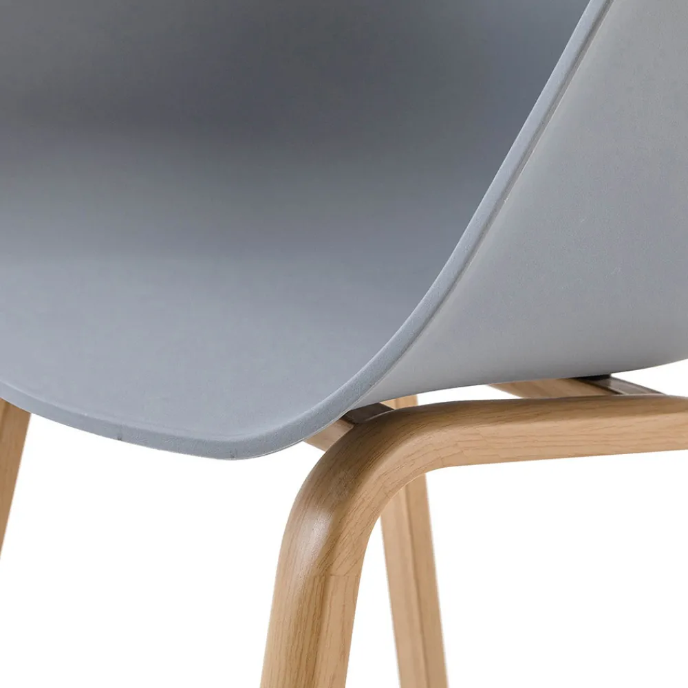 Viadurini Living Moderne Stühle-Esszimmerstuhl aus Polypropylen und Metall 4-teilig - Severina