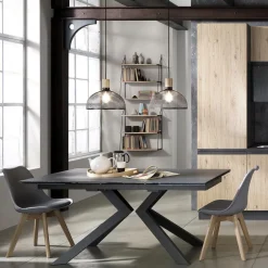 Viadurini Living Moderne Stühle-Esszimmerstuhl aus Polypropylen und Kunstleder 4 Stück - Chira