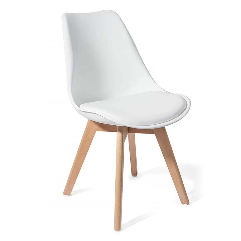 Viadurini Living Moderne Stühle-Esszimmerstuhl aus Polypropylen und Kunstleder 4 Stück - Chira