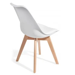 Viadurini Living Moderne Stühle-Esszimmerstuhl aus Polypropylen und Kunstleder 4 Stück - Chira