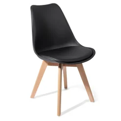 Viadurini Living Moderne Stühle-Esszimmerstuhl aus Polypropylen und Kunstleder 4 Stück - Chira