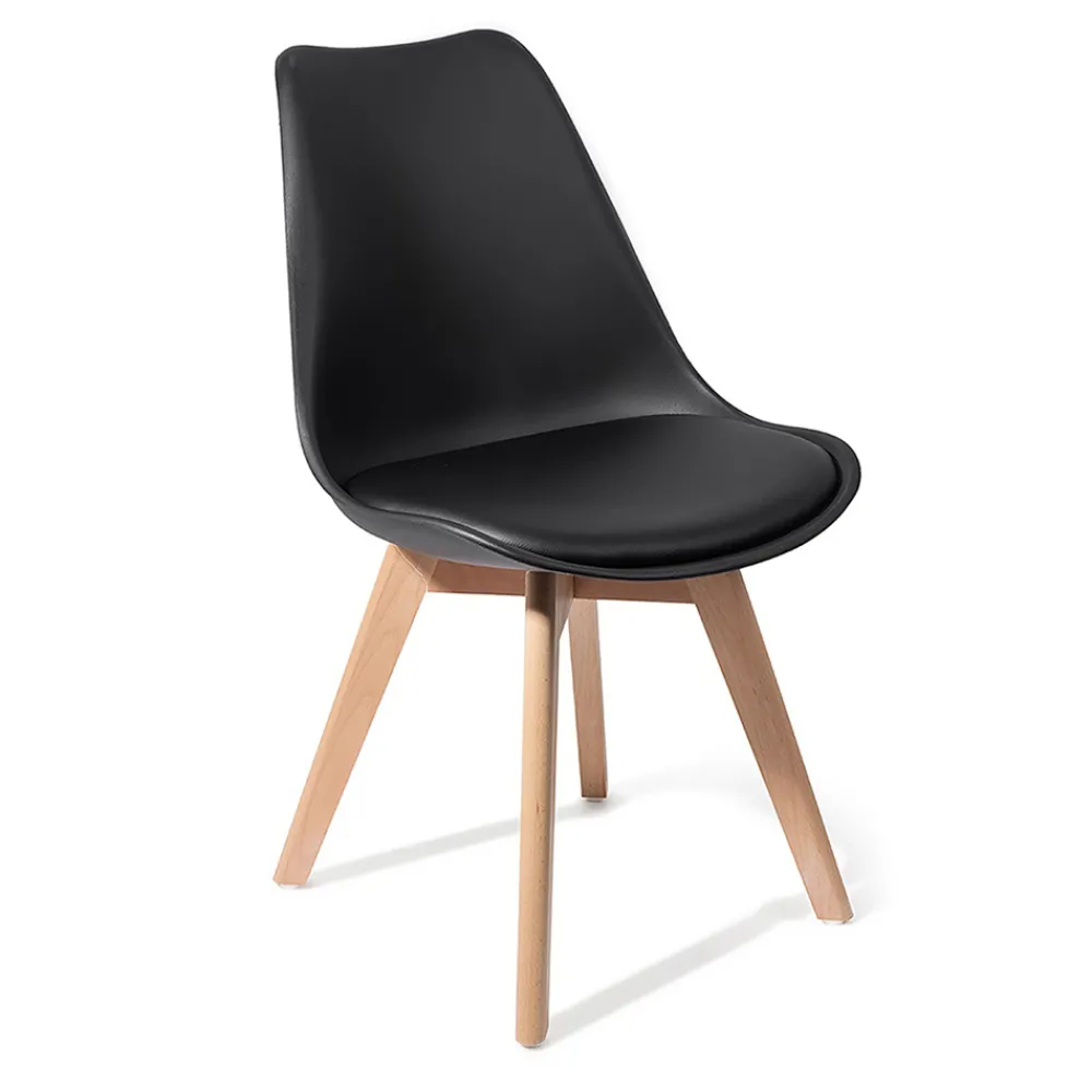 Viadurini Living Moderne Stühle-Esszimmerstuhl aus Polypropylen und Kunstleder 4 Stück - Chira