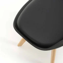 Viadurini Living Moderne Stühle-Esszimmerstuhl aus PVC und Holz mit Kunstledersitz, 4 Stück - Fachwissen