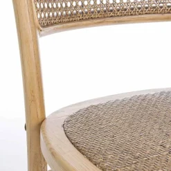 Viadurini Living Klassische Stühle-Esszimmerstuhl aus Rattan und Holz Klassisches Design Homemotion - Meridia