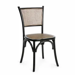 Viadurini Living Klassische Stühle-Esszimmerstuhl aus Rattan und Holz Klassisches Design Homemotion - Meridia