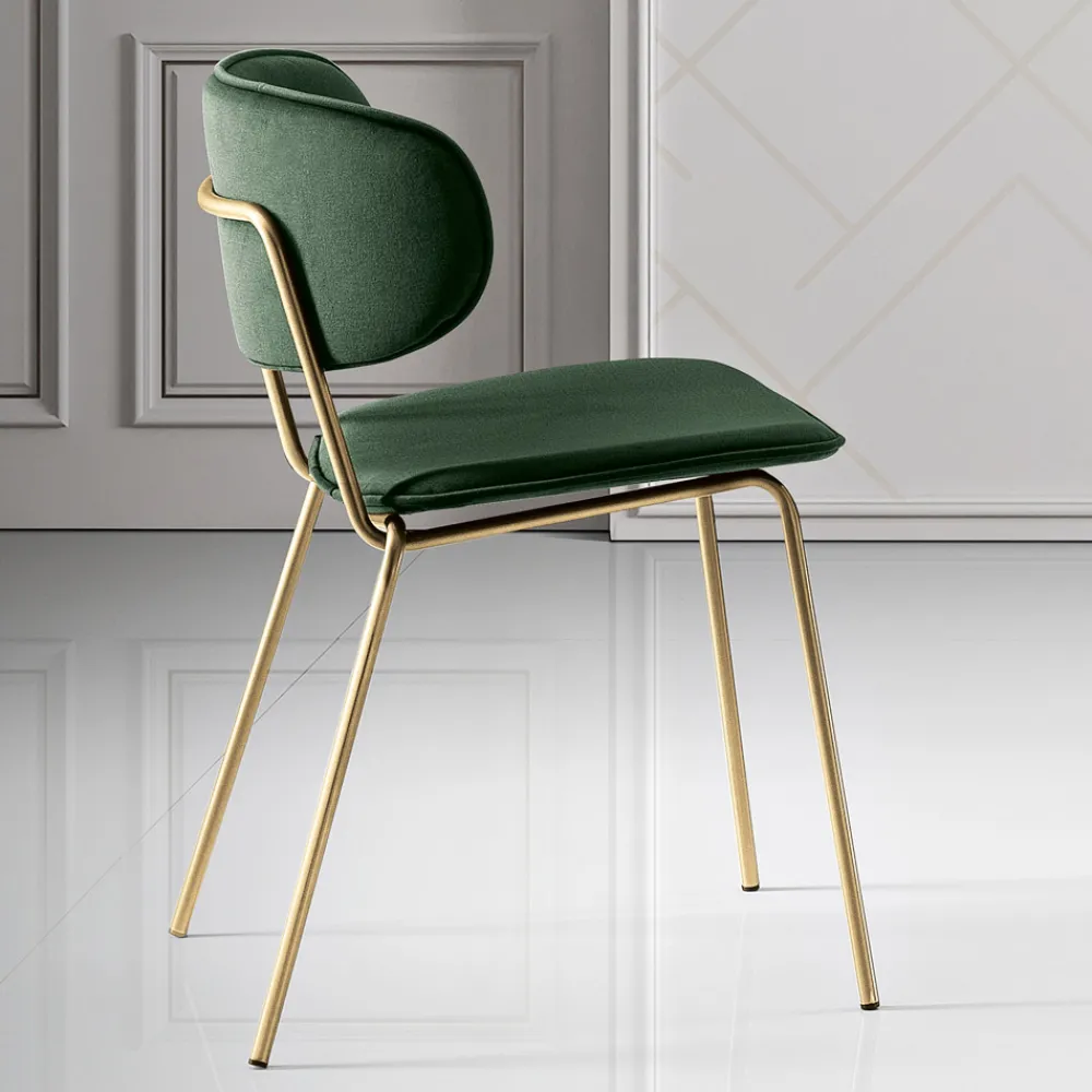 Viadurini Living Moderne Stühle-Esszimmerstuhl aus Stoff in 2 verschiedenen Ausführungen Made in Italy - Sanemi