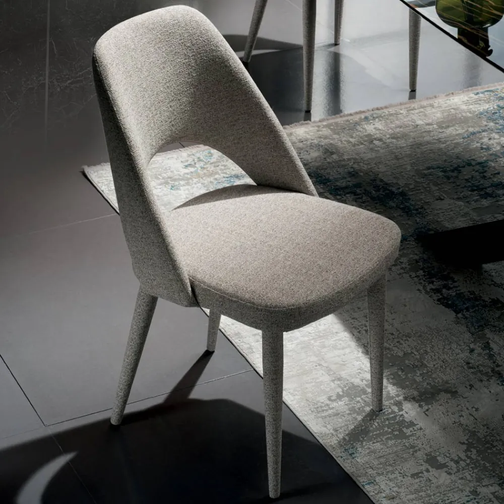 Viadurini Living Moderne Stühle-Esszimmerstuhl aus Stoff, hergestellt in Italien, 4-teilig – Lorenza