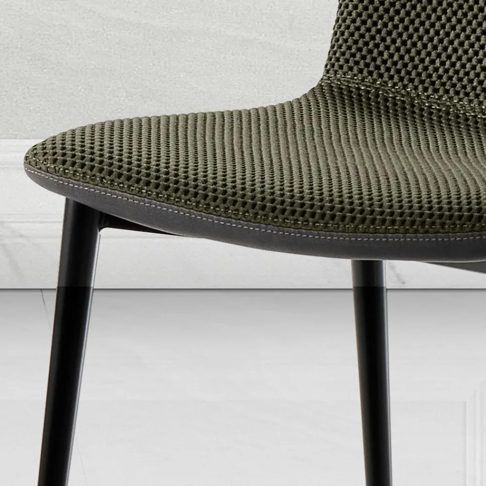 Viadurini Living Moderne Stühle-Esszimmerstuhl aus Vulcano-Stoff und Metallbeinen Made in Italy - Amane