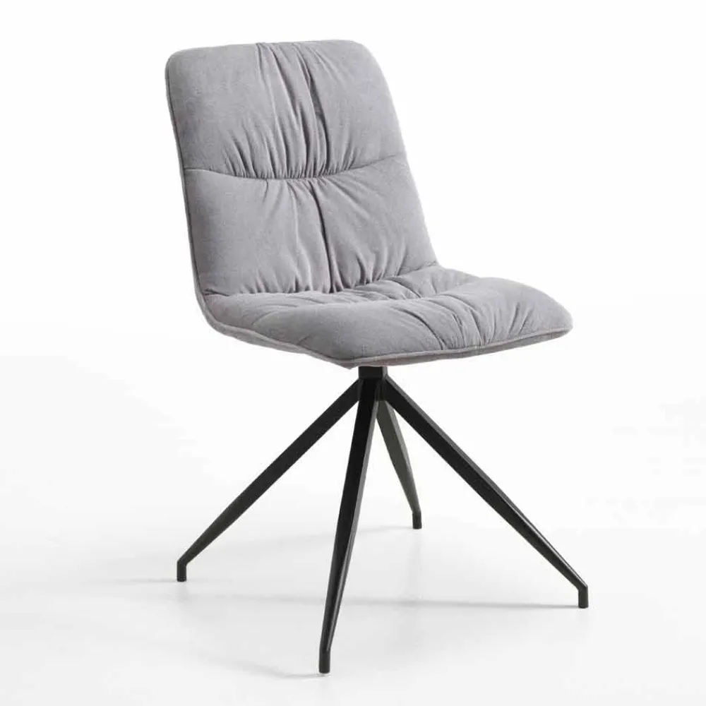 Viadurini Living Design Stühle-Esszimmerstuhl in modernem Design mit Stoffbezug - Chiara