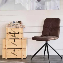 Viadurini Living Design Stühle-Esszimmerstuhl in modernem Design mit Stoffbezug - Chiara