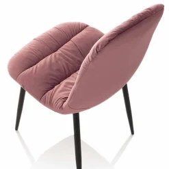 Viadurini Living Moderne Stühle-Esszimmerstuhl in Pink, Grau oder Aquamarin Samt, 4 Stück - Ciga