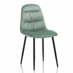 Viadurini Living Moderne Stühle-Esszimmerstuhl in Pink, Grau oder Aquamarin Samt, 4 Stück - Ciga