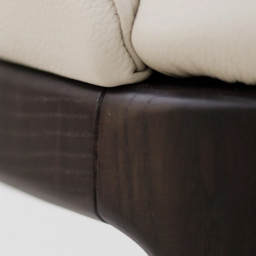 Viadurini Living Moderne Stühle-Esszimmerstuhl mit Armlehnen aus eisfarbenem Leder Made in Italy - Lyanne