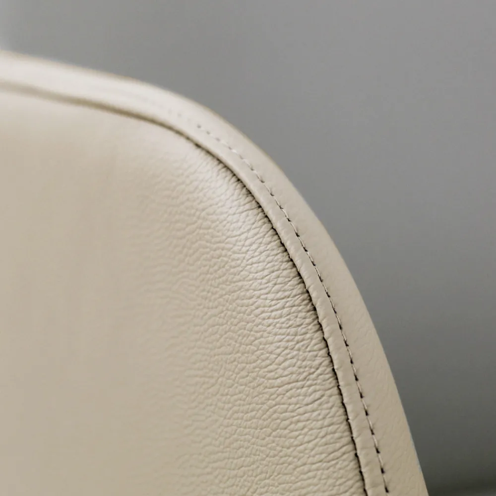 Viadurini Living Moderne Stühle-Esszimmerstuhl mit Armlehnen aus eisfarbenem Leder Made in Italy - Lyanne