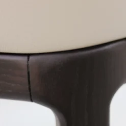 Viadurini Living Moderne Stühle-Esszimmerstuhl mit Armlehnen aus eisfarbenem Leder Made in Italy - Lyanne