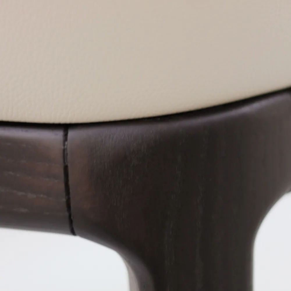 Viadurini Living Moderne Stühle-Esszimmerstuhl mit Armlehnen aus eisfarbenem Leder Made in Italy - Lyanne