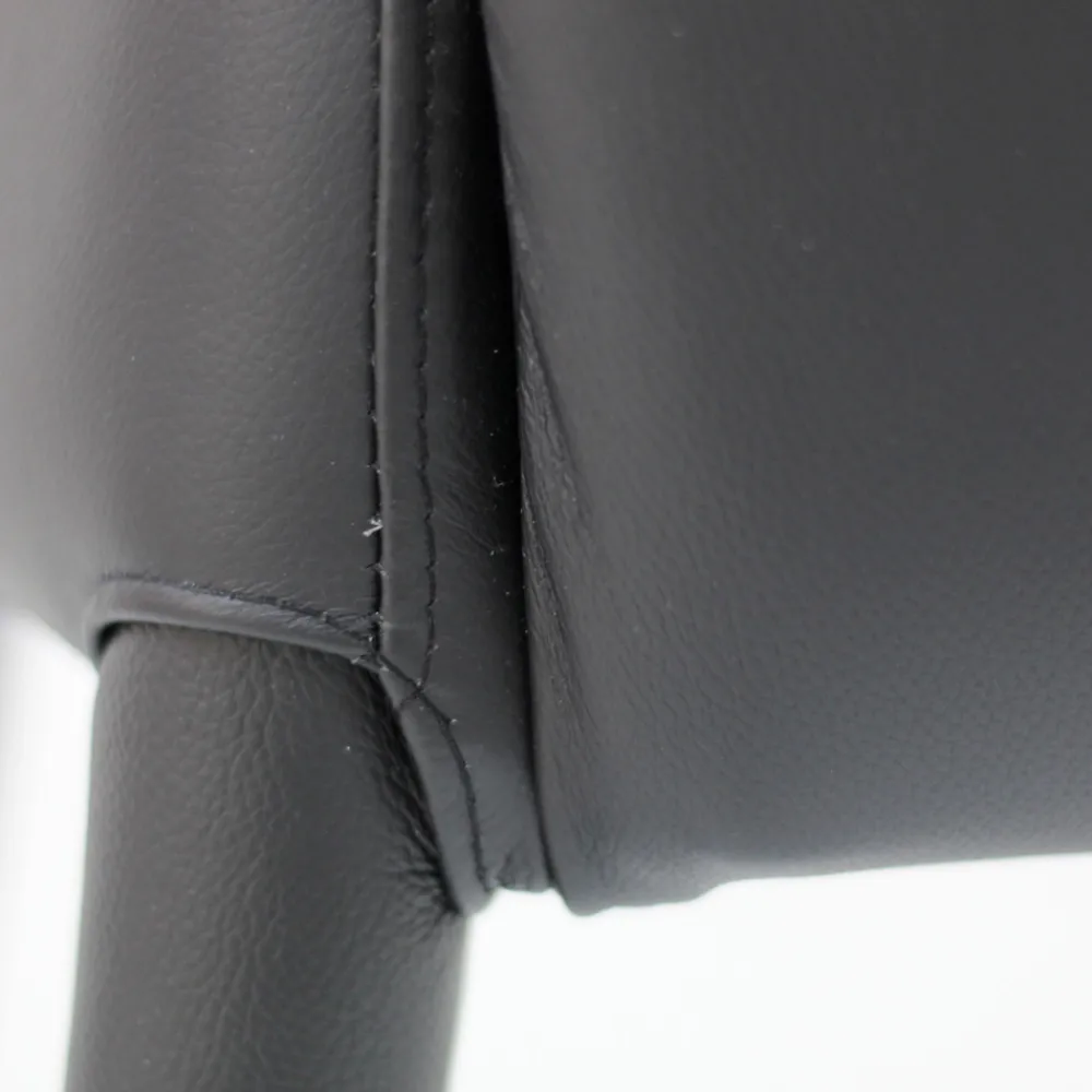 Viadurini Living Moderne Stühle-Esszimmerstuhl mit Armlehnen mit schwarzem Leder bezogen Made in Italy - Meyer